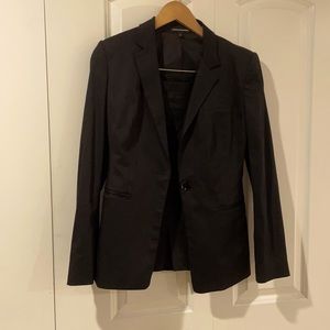 Black Blazer and Pencil Skirt